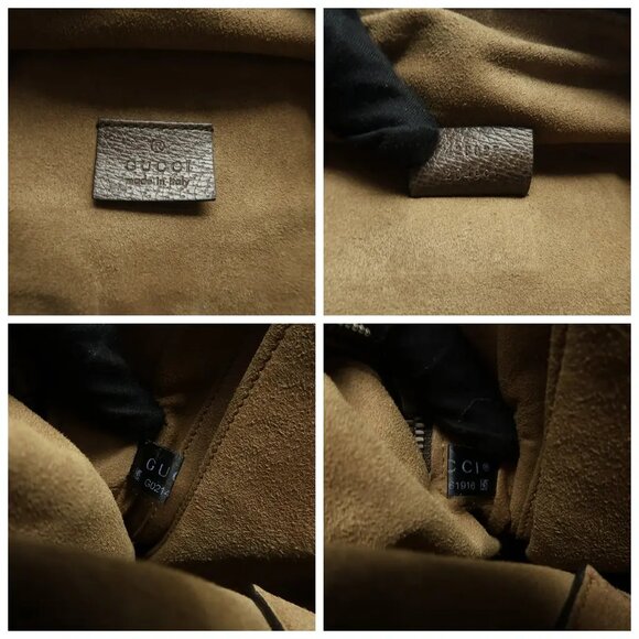 GUCCI  Brown Canvas Backpack 1022-041125 - Picture 11 of 12